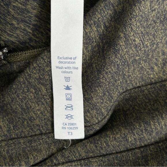 Lululemon Extra Mile 1/2 Zip Heathered Utilitarian/Black Size 8 Funnel Neck - Picture 14 of 16